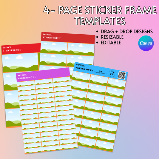 CANVA STICKER FRAME TEMPLATE
